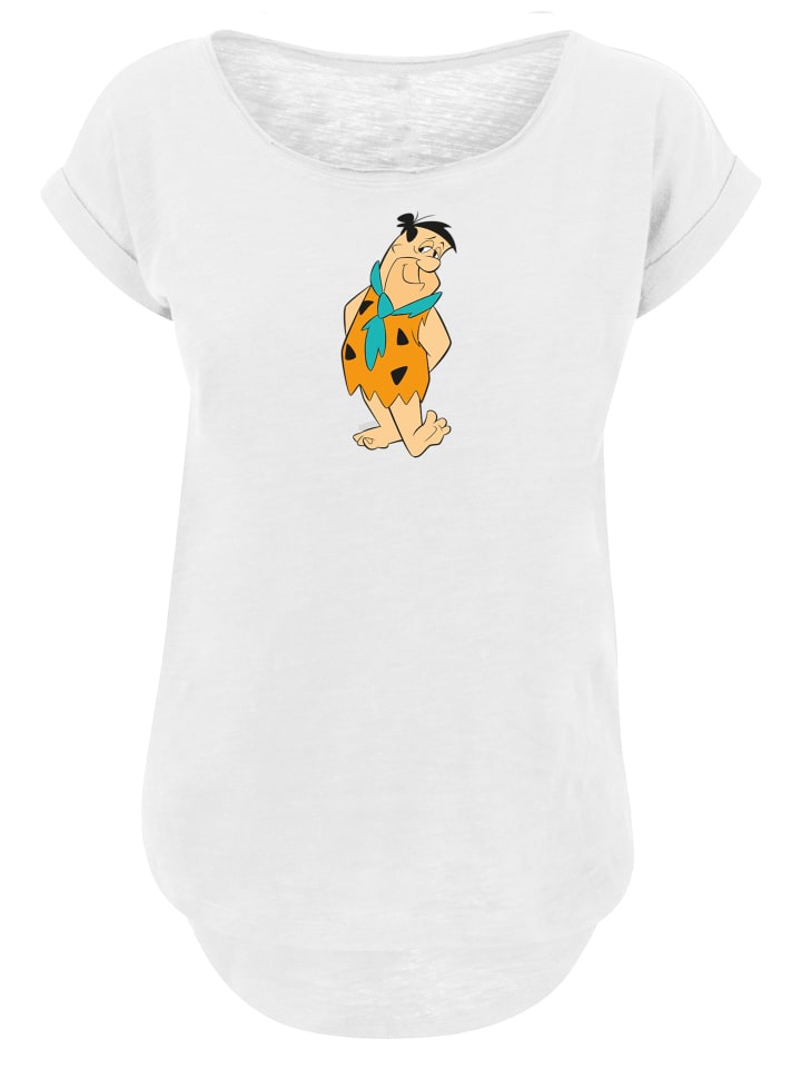 

Удлиненная футболка Fred Flintstone Kick белого цвета F4NT4STIC, Белый, Удлиненная футболка Fred Flintstone Kick белого цвета F4NT4STIC