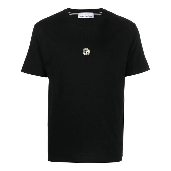 

Футболка plain logo t-shirt 'black' Stone Island, черный