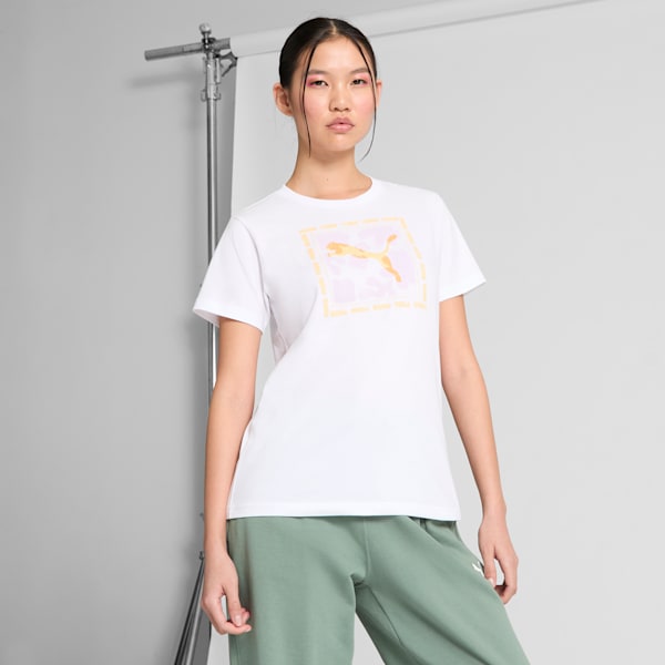 

Женская футболка Botanical Puma, белый