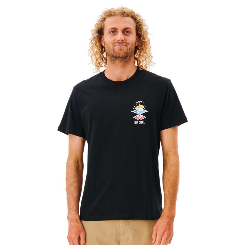 

Футболка с коротким рукавом Rip Curl Search Icon, черный