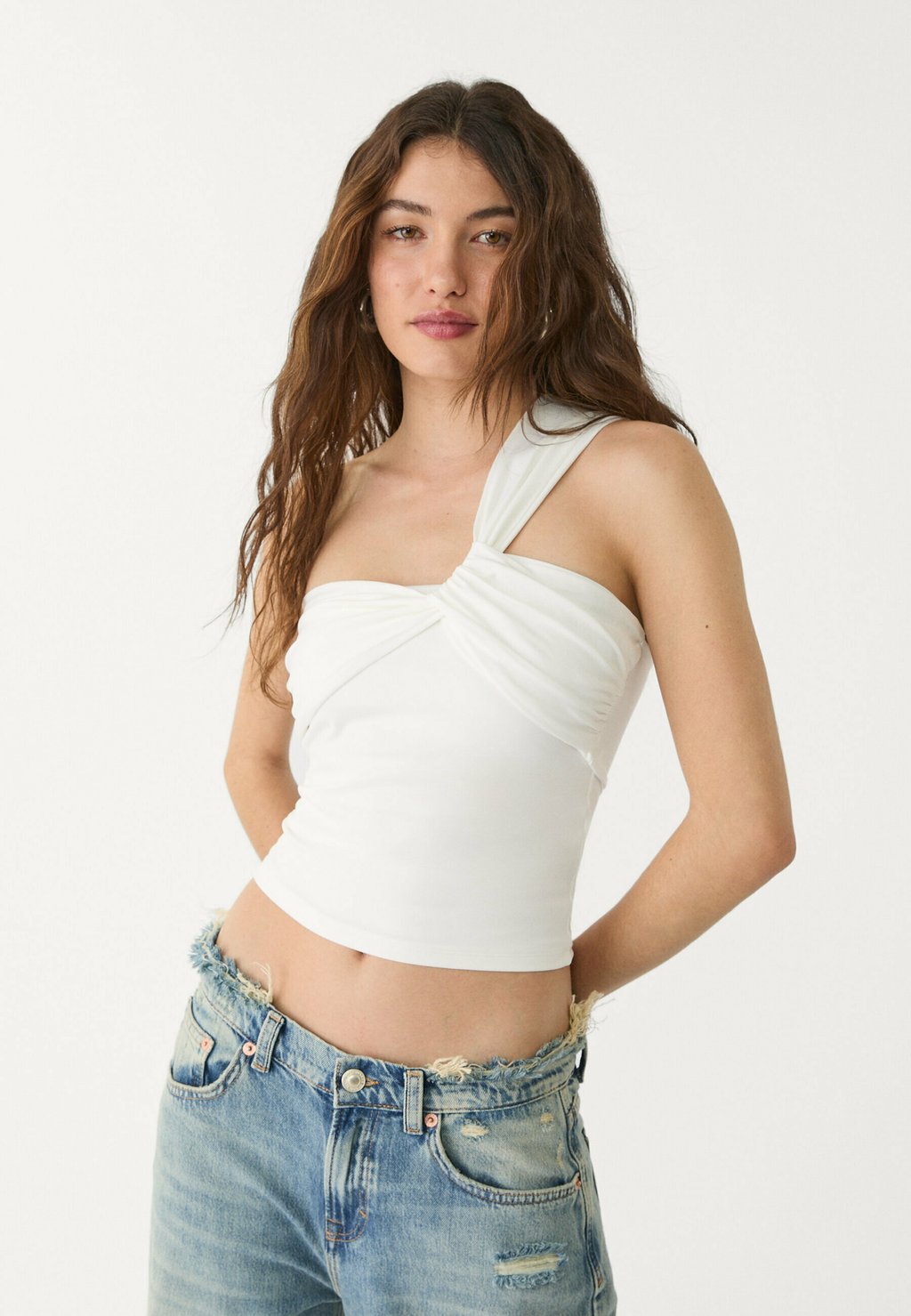 

Топ Stradivarius, бежевый