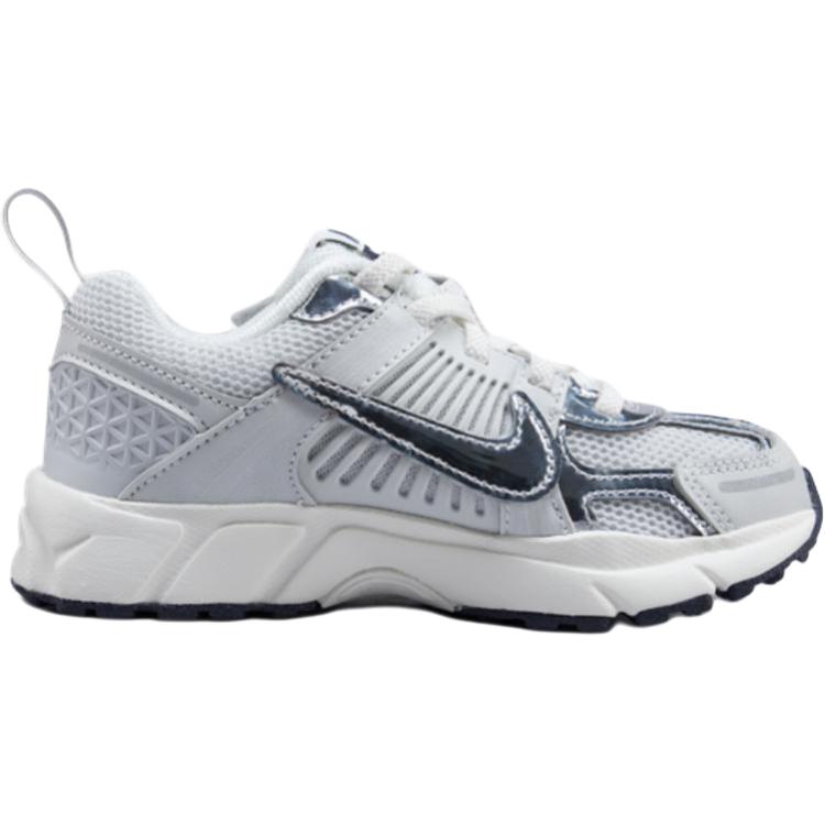 Nike Vomero 5 дышащие низкие детские беговые кроссовки silver gray white для детей 3-7 лет — фото 3