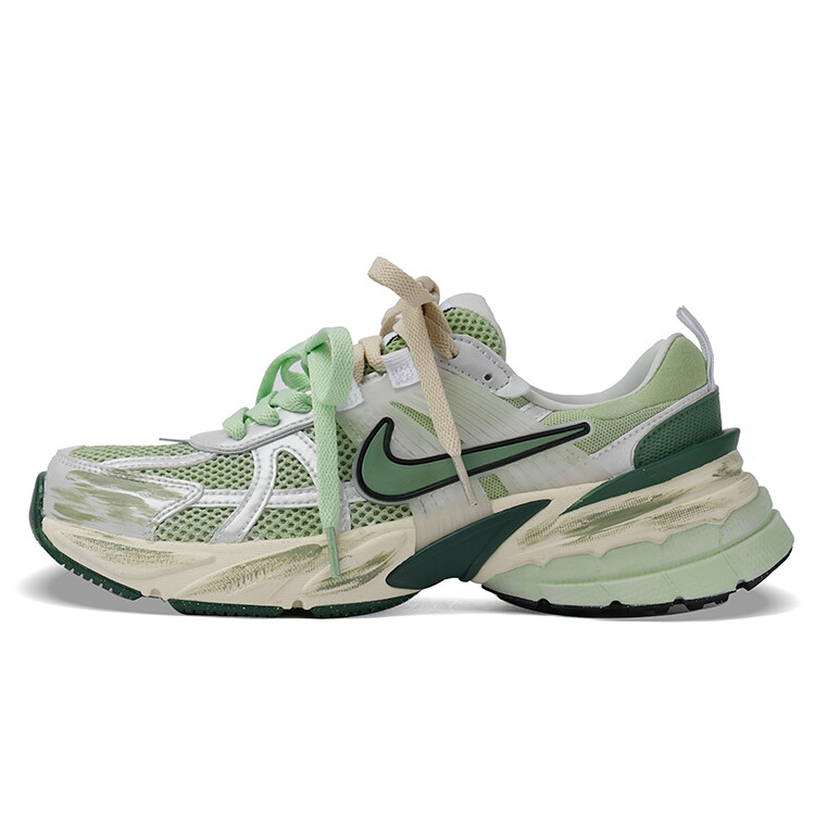 

Кроссовки для бега V2K Run женские с низким верхом, белые/зеленые Nike