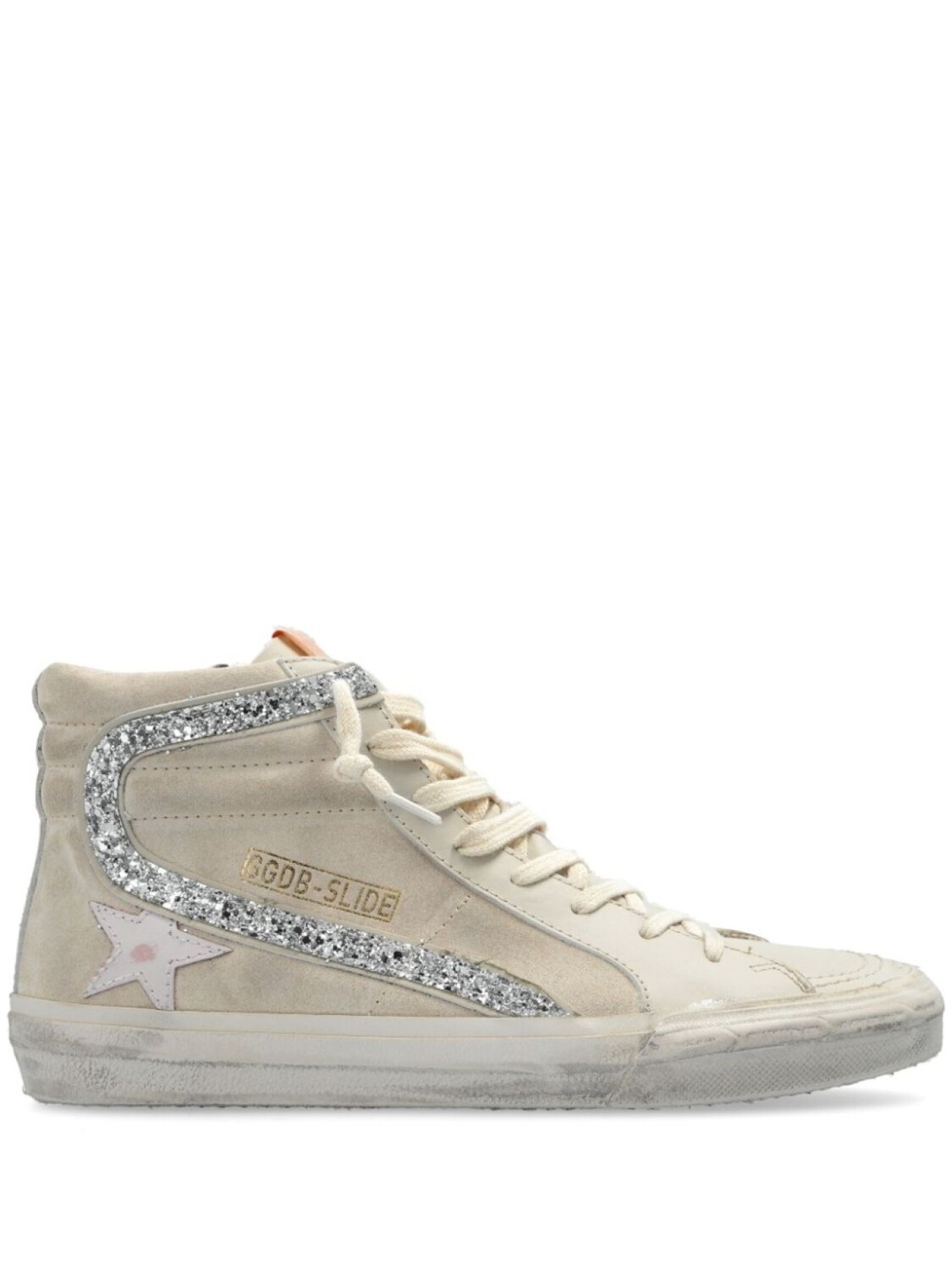 Golden Goose высокие кеды Slide, нейтральный цвет