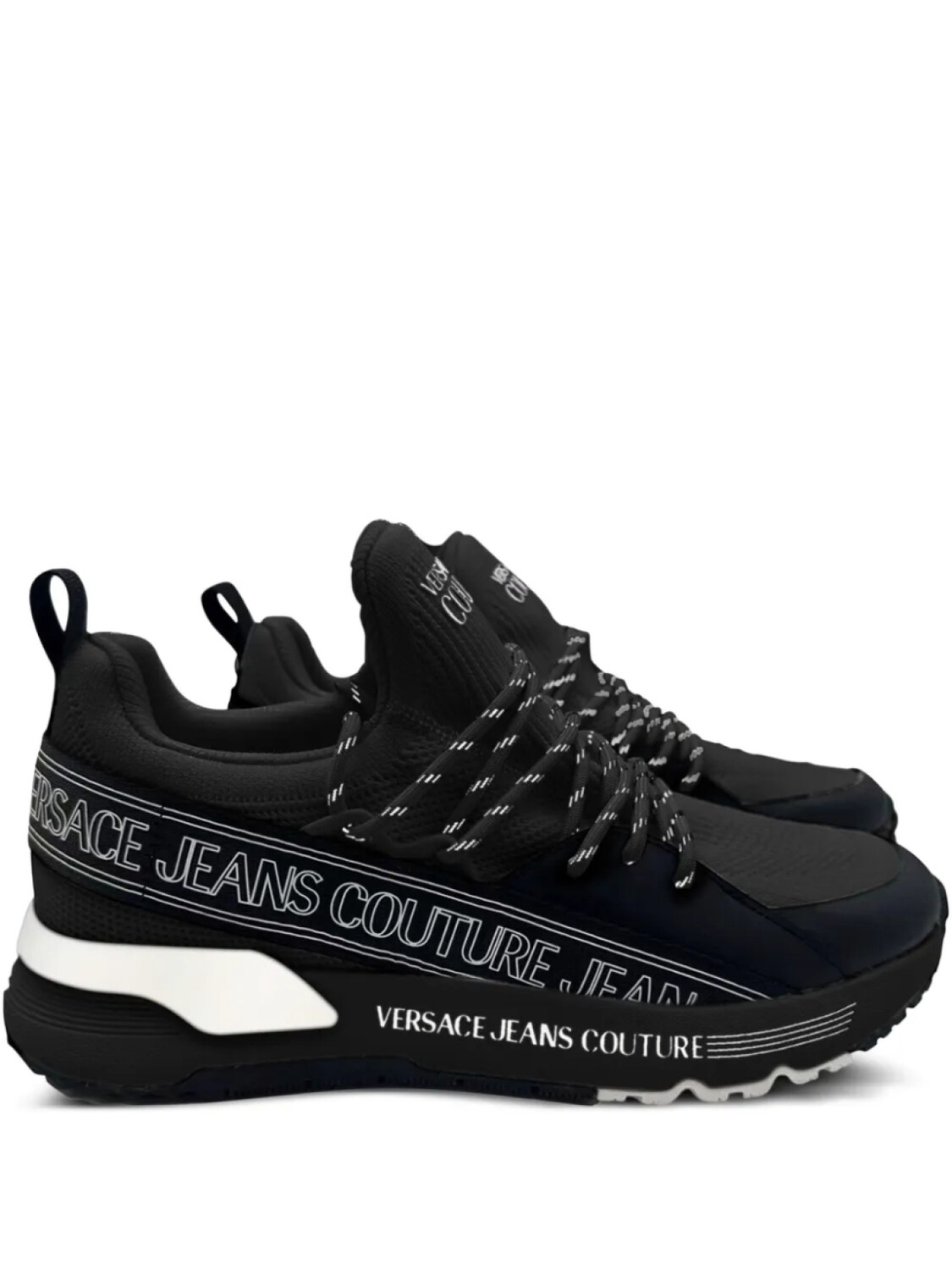 

Кроссовки с логотипом Versace Jeans Couture, черный