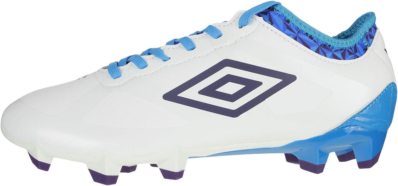 Мужские футбольные бутсы Umbro Velocita III Premier для твердого грунта, белый/синий — фото 3