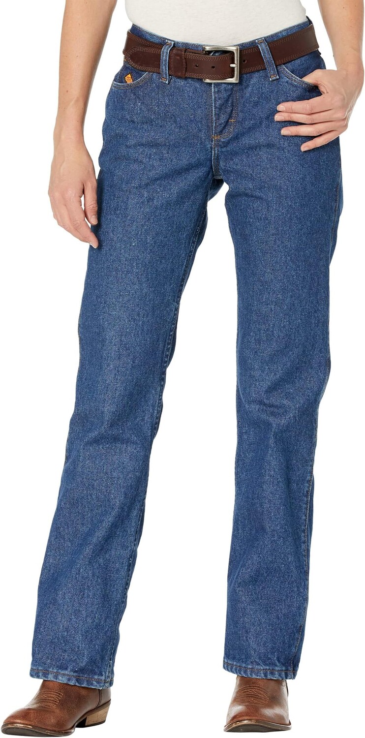 

Джинсы Wrangler Western Flame Resistant Jeans Mid-Rise Bootcut, цвет Blue Stone