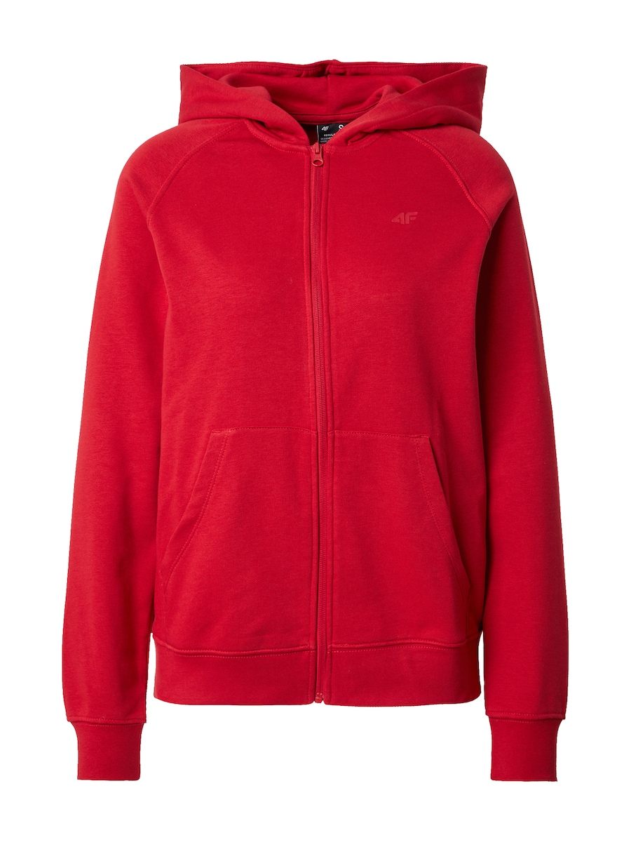 

Спортивная толстовка с капюшоном на молнии 4F, красный
