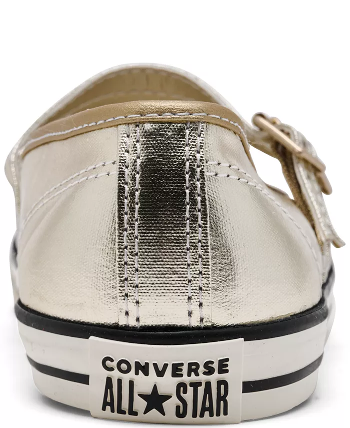 Женские повседневные сабо Chuck Taylor All Star Dainty Mary Jane от Finish Line Converse, золото — фото 4