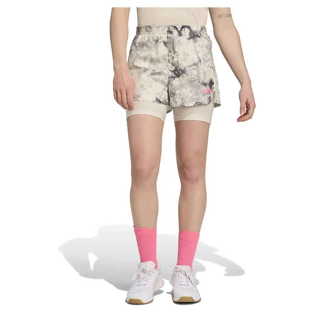 

Шорты adidas Own The Run Spray Dye 2in1, серый