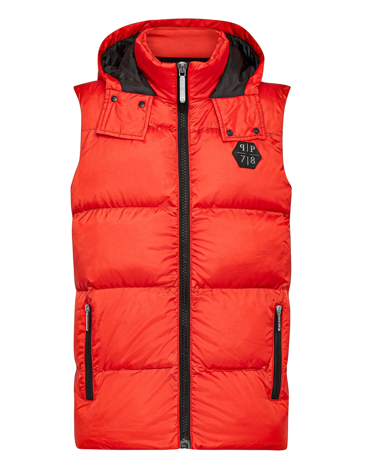 

Короткий жилет узкого кроя Philipp Plein, красный