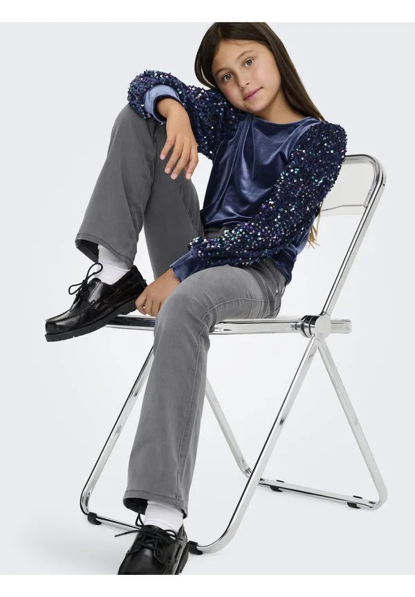Джинсы прямого кроя kogroyal life Only Girls, Dark Grey Denim — фото 4