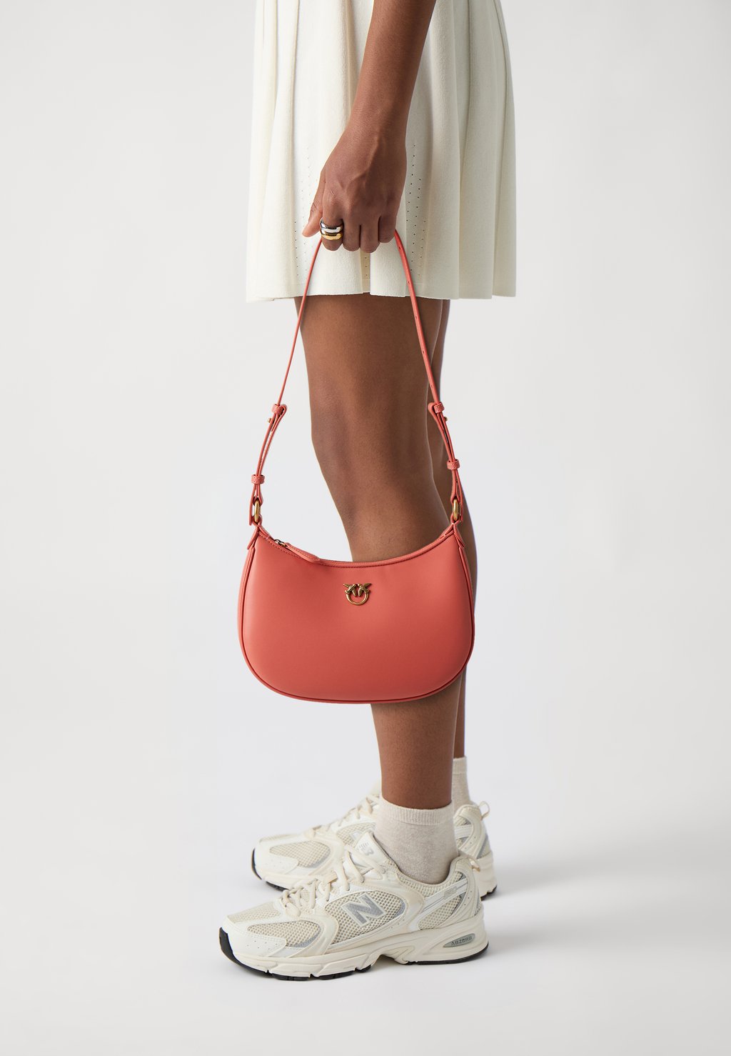 

Сумка HALF MOON MINI Pinko, коралловый