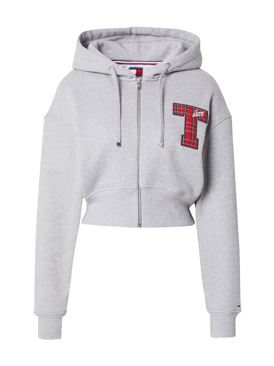 

Толстовка с капюшоном на молнии Tommy Jeans Zip-Up Hoodie, серый