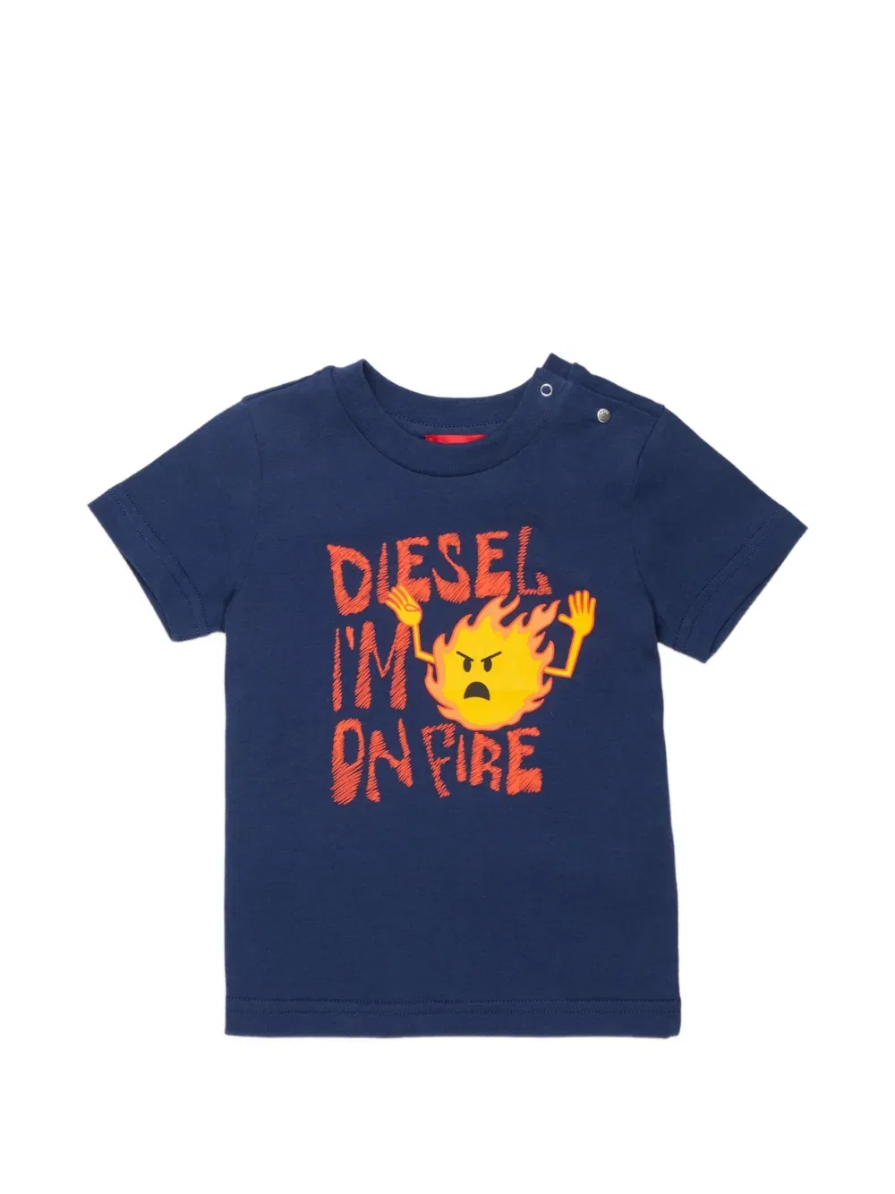 Футболка с графическим принтом Diesel Kids, синий