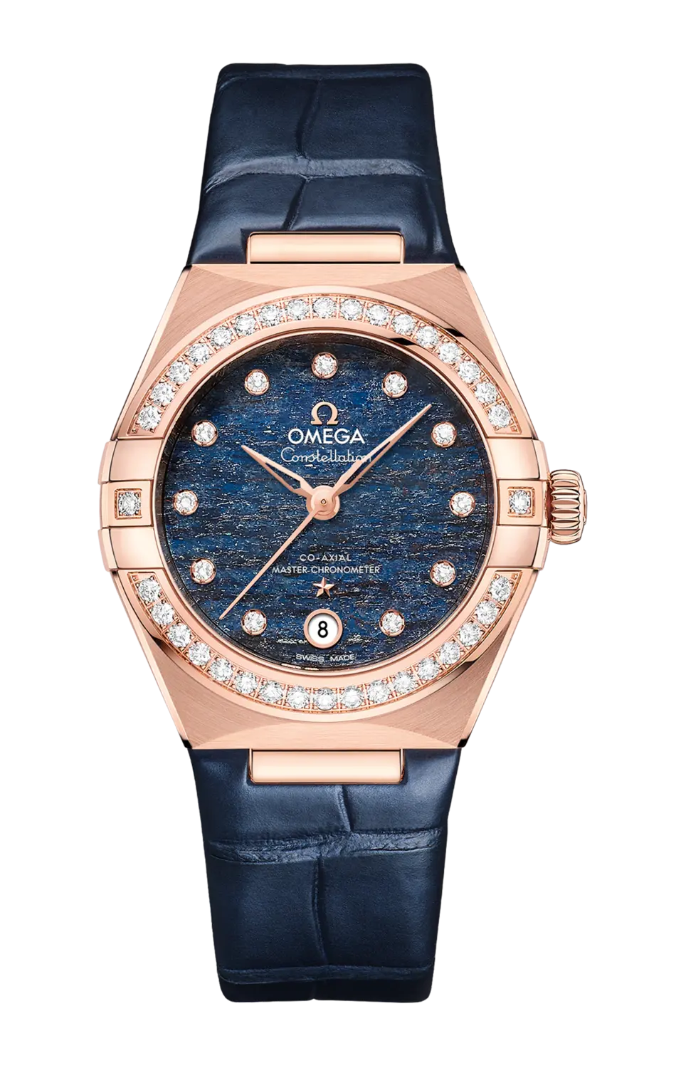

Часы Omega Constellation co-axial master chronometer с бриллиантами 29 мм