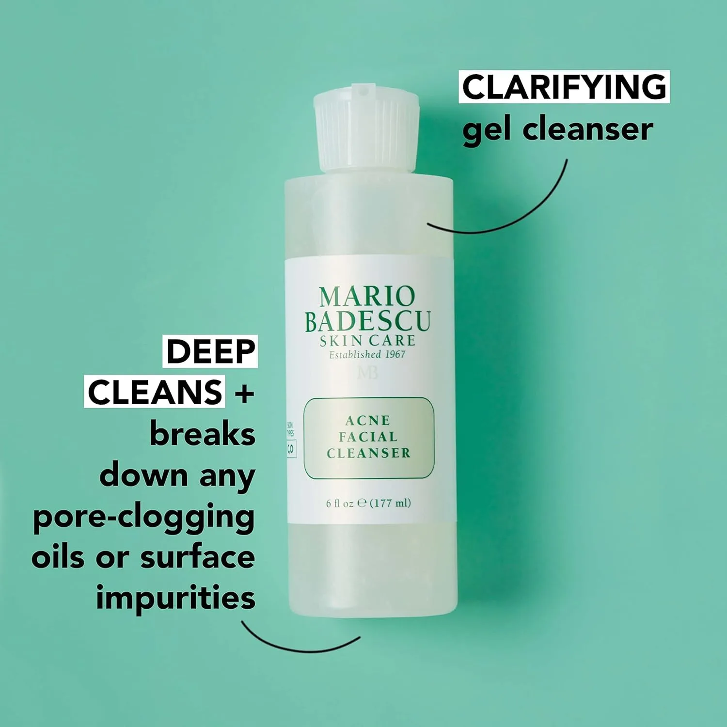Сыворотка против акне Mario Badescu для комбинированной и жирной кожи | Очищающий гель-сыворотка, борющийся с закупоренными порами | Содержит салициловую кислоту и глицерин — фото 4