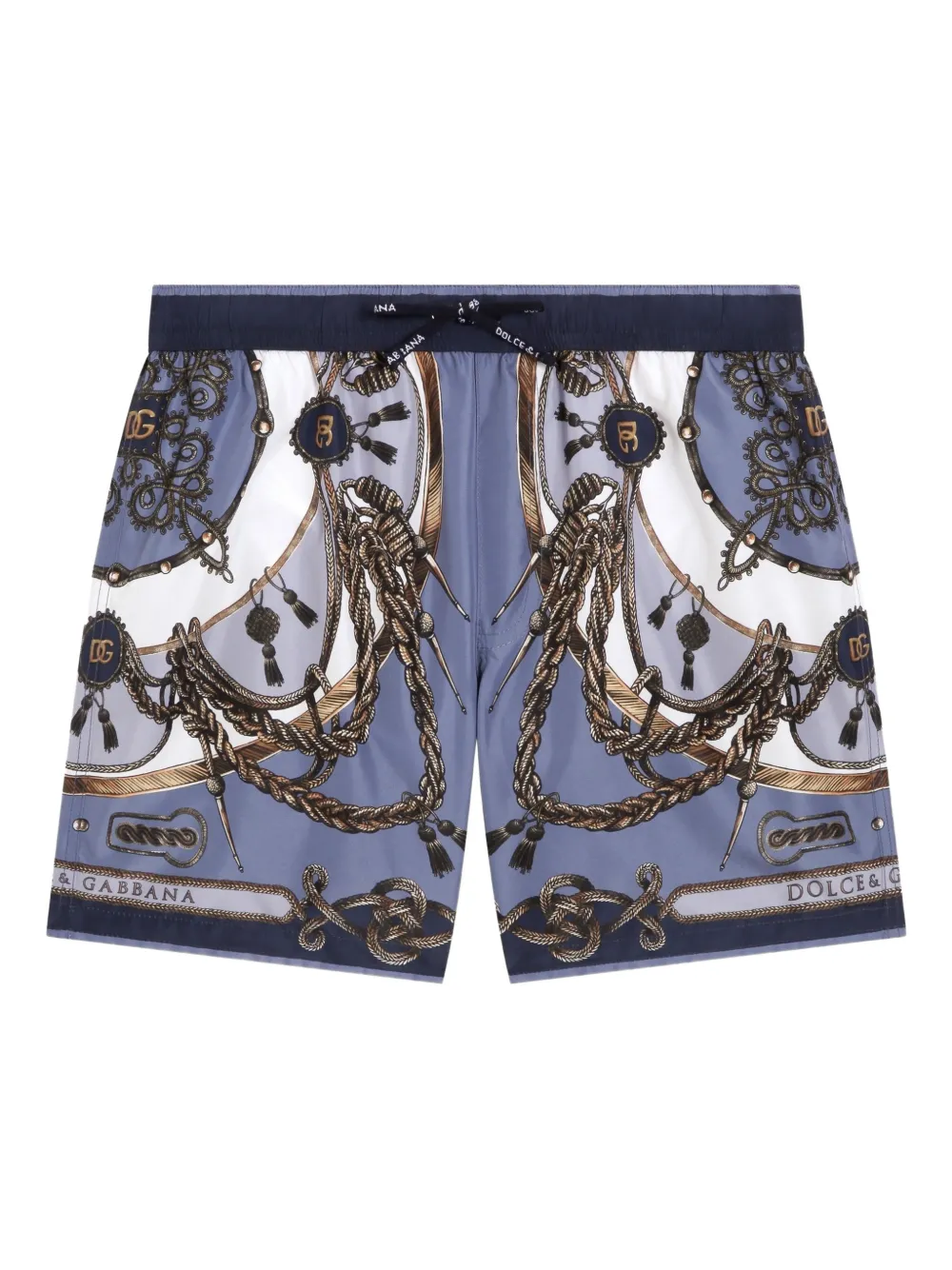 

Плавки-шорты с принтом Dolce & Gabbana Kids, синий