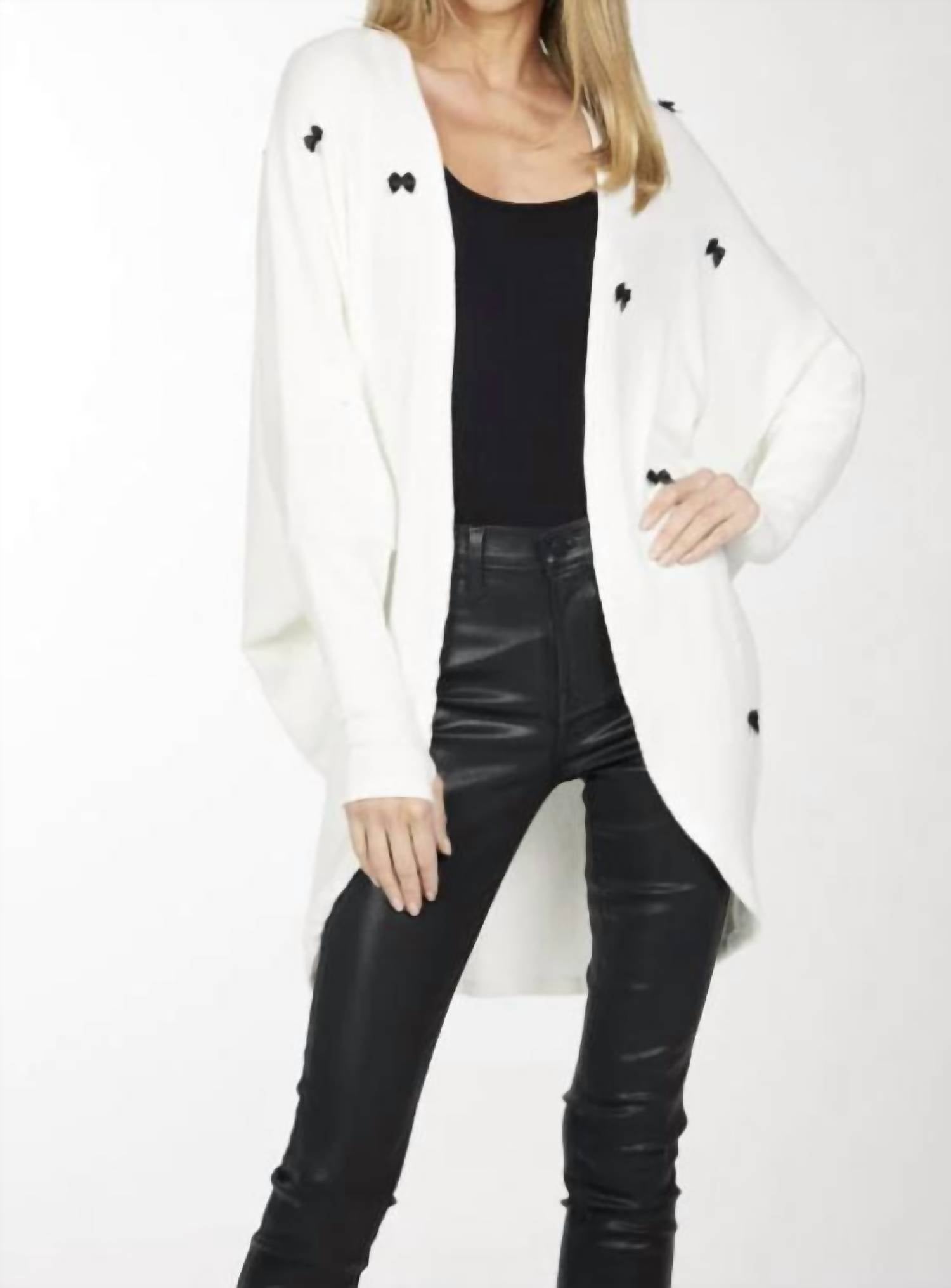 

Кардиган Albany Draped Dolman цвета слоновой кости MICHAEL LAUREN