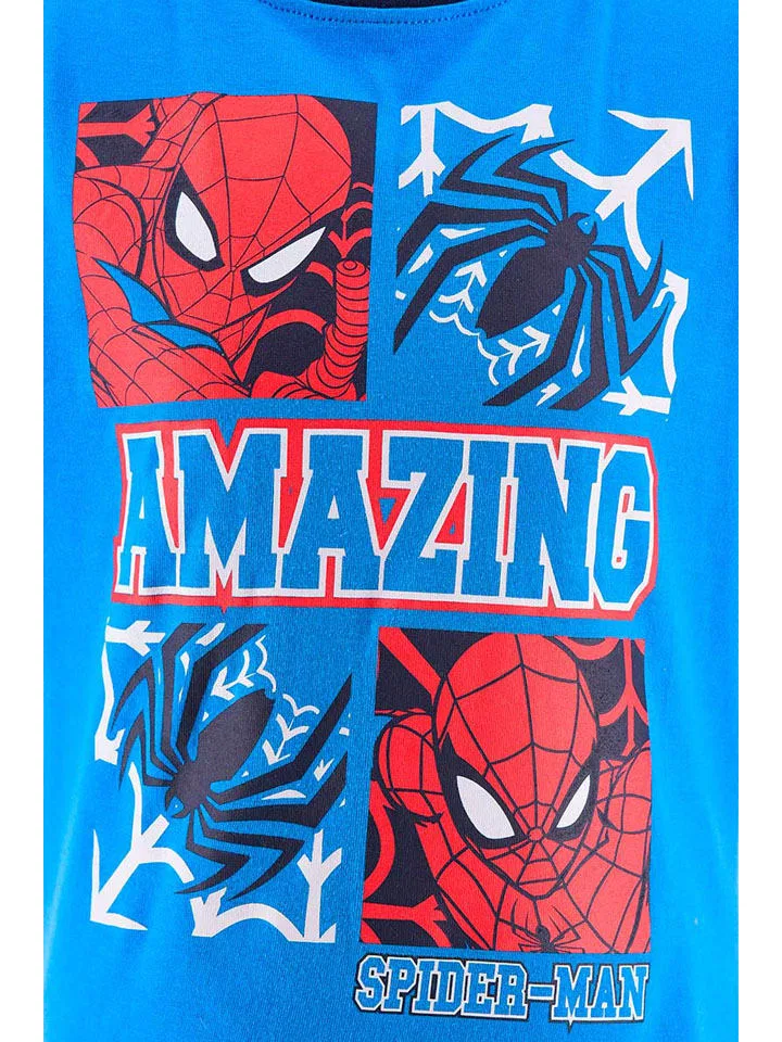 Пижама хлопковая Spiderman, синий — фото 3