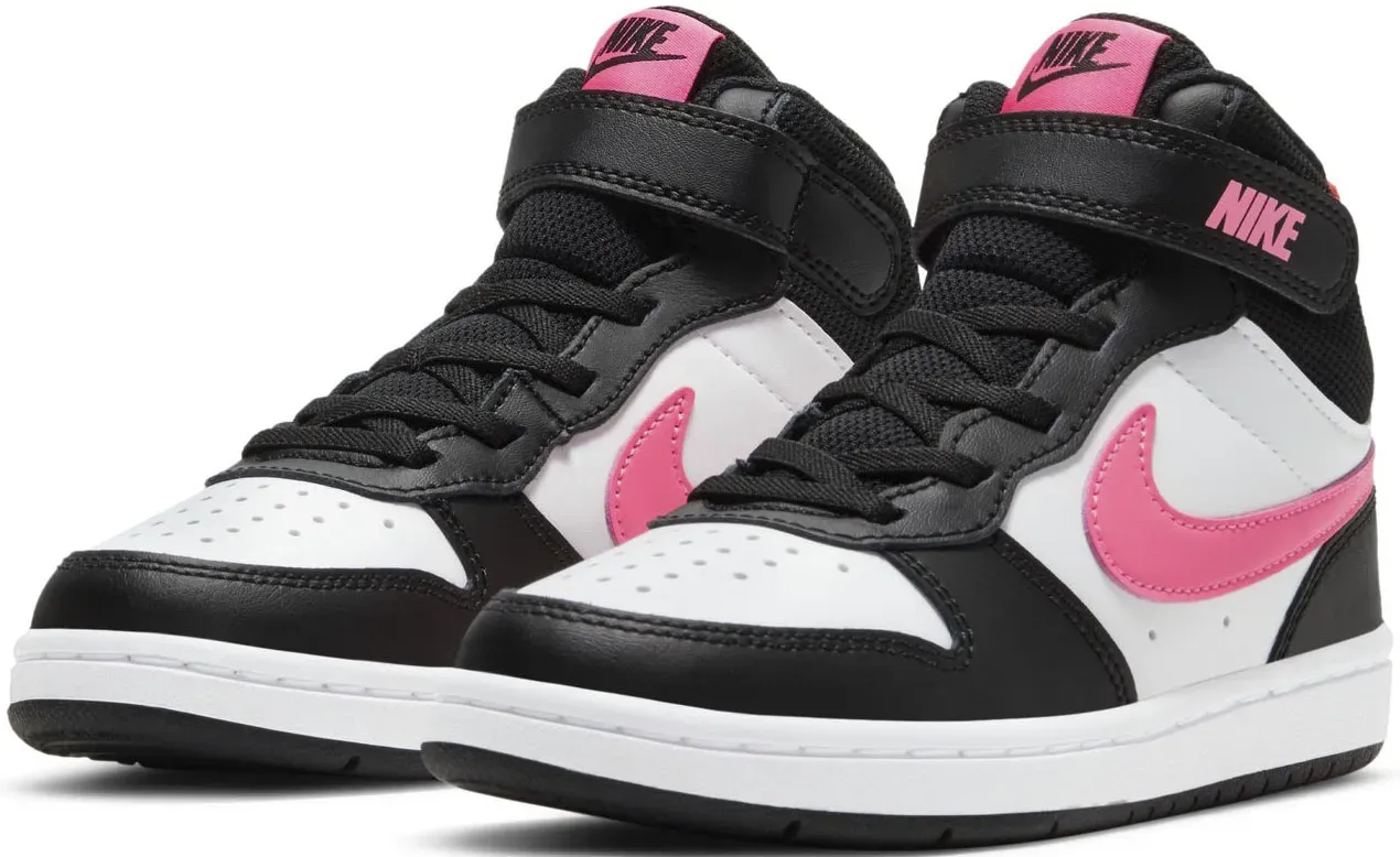 

Кроссовки Nike Sportswear "COURT BOROUGH MID 2 (PS)", дизайн по стопам Air Force 1, черный