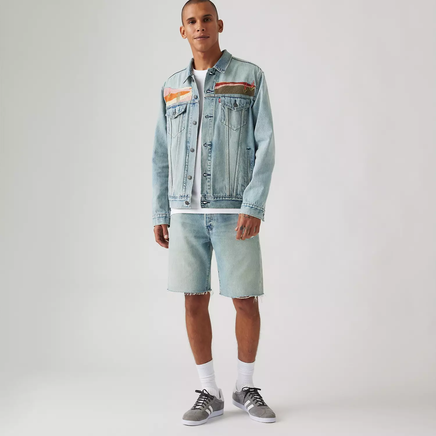 

Мужские шорты 501 Original Fit 9 дюймов Levi's, цвет Save The Date - Light Wash