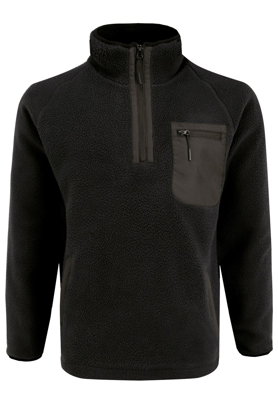 

Флисовая куртка INDICODE JEANS Trout, черный