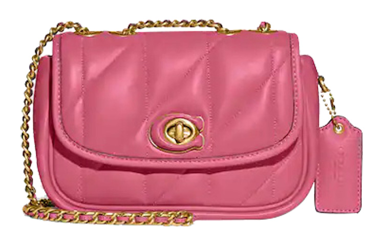 

Сумка через плечо из мягкой кожи Nappa розовая COACH