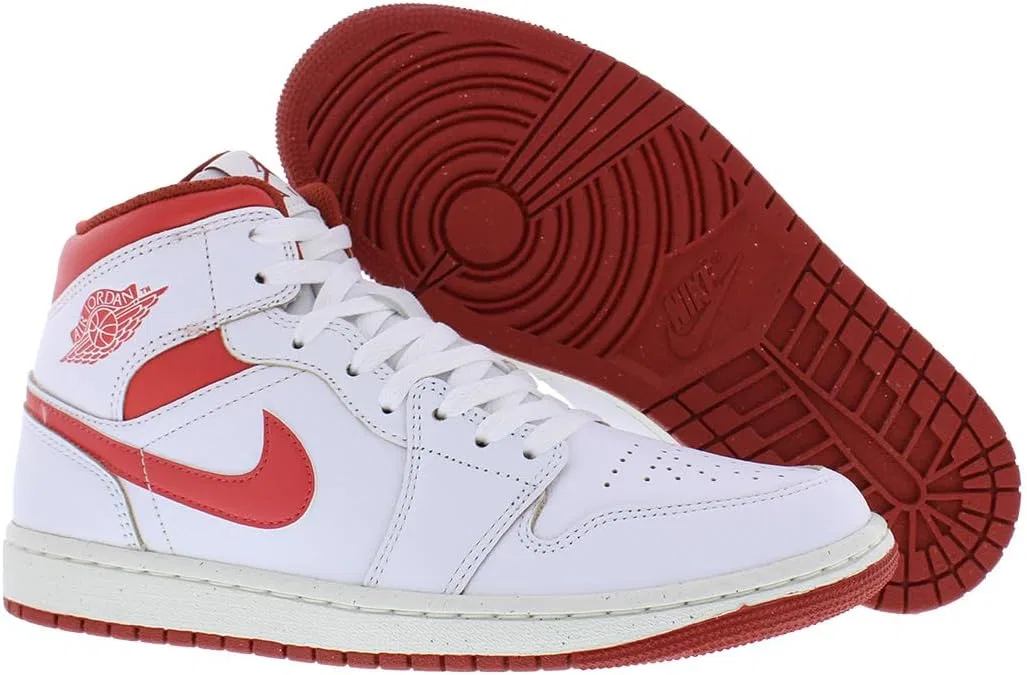 Кроссовки мужские Nike Air Jordan 1 Mid Se, цвет White Lobster Dune Red Sail — фото 2