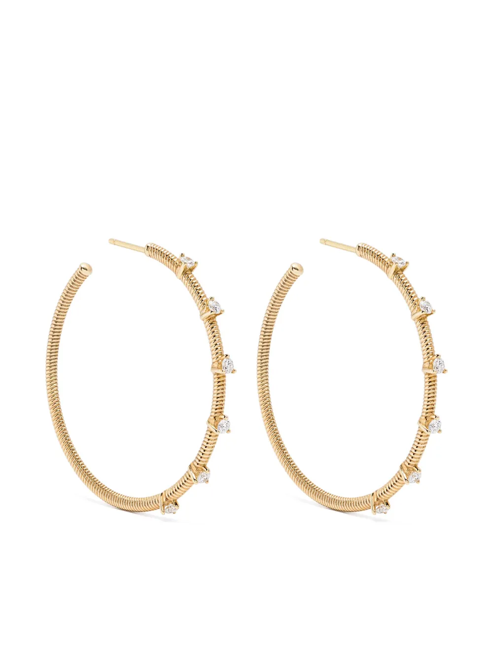 

Серьги Cabo M из желтого золота с бриллиантами LEANDRA, золотой