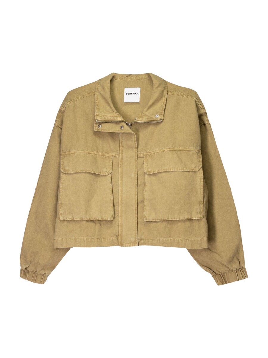 

Куртка межсезонная Bershka, бежевый