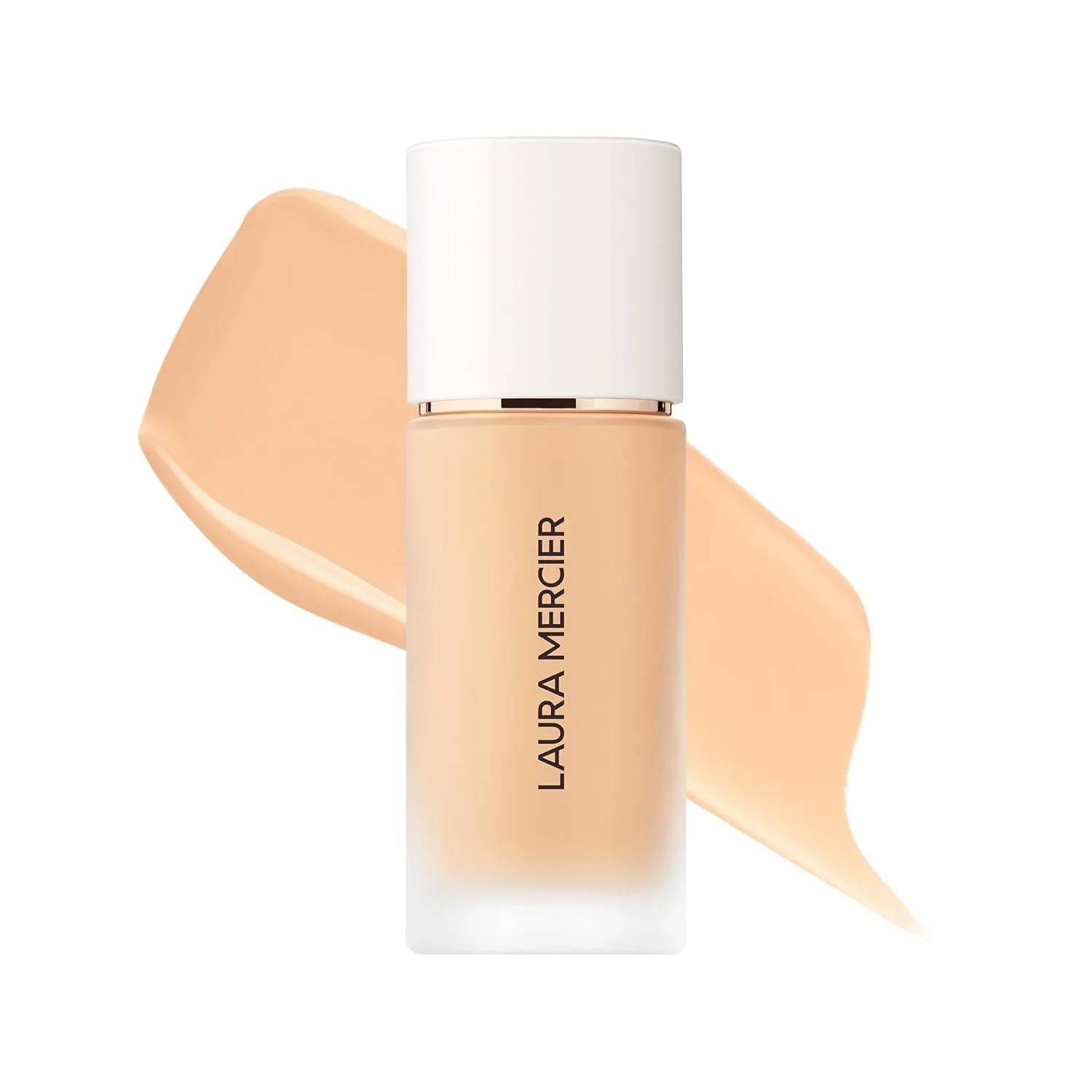 Водостойкая, невесомая тональная основа Real Flawless Weightless Perfecting Waterproof Foundation, среднее покрытие, возможность наслаивания, стойкость до 12 часов, некомедогенная, 28 г. Laura Mercier, 1W1 Cashmere - fair with warm undertones (0...