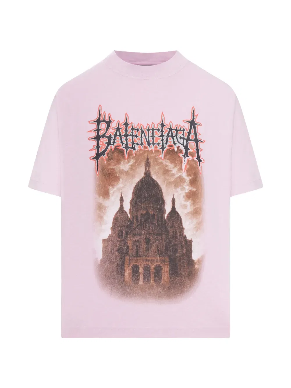 Футболка Sacre Cœur с круглым вырезом Balenciaga, розовый