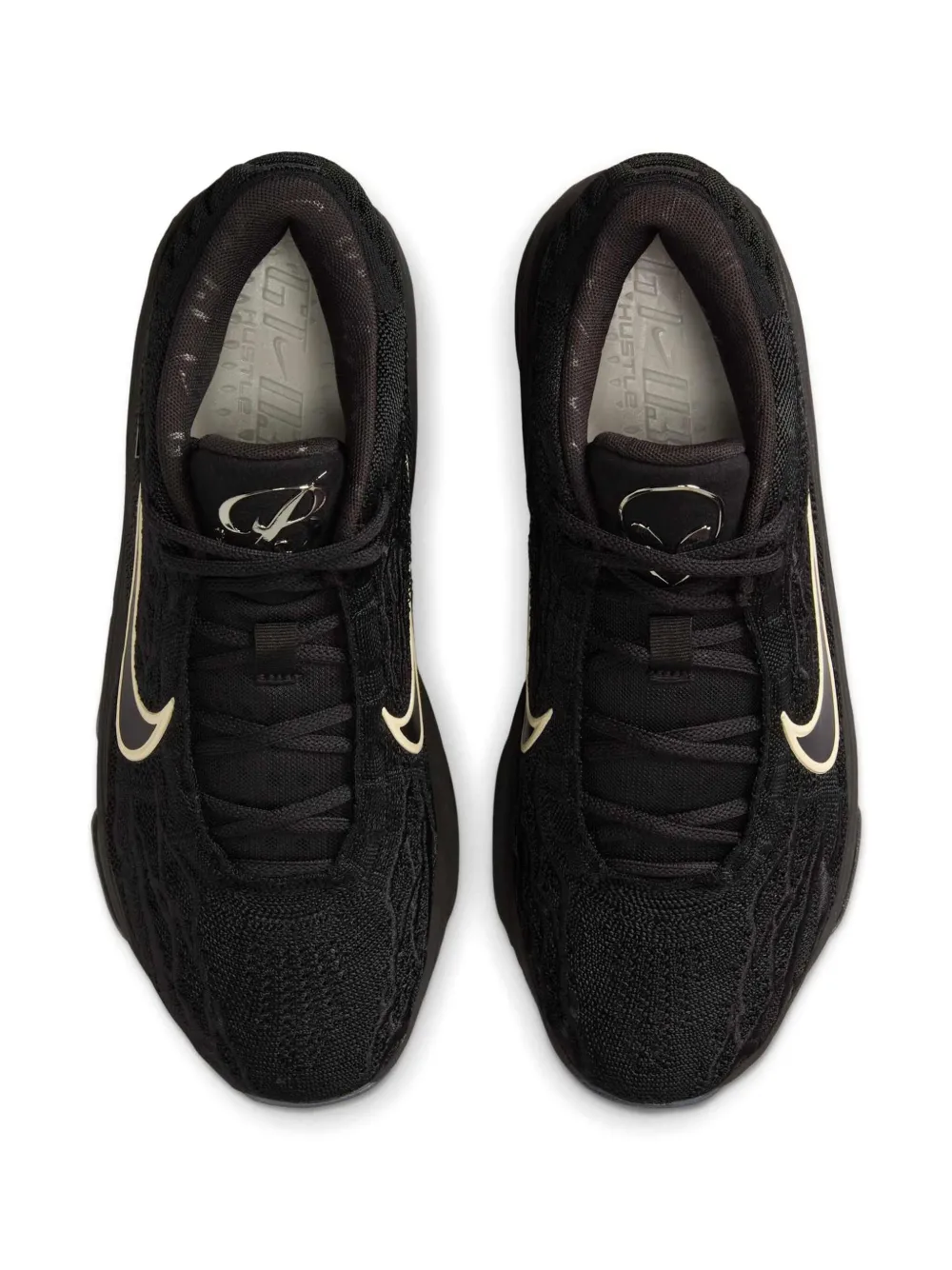 Кроссовки Zoom GT Hustle 3 Black Label из коллаборации с Victor Wembanyama Nike, черный — фото 2