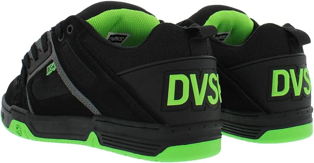 Мужские кроссовки для скейтбординга DVS Comanche, цвет Black Charcoal Lime — фото 2
