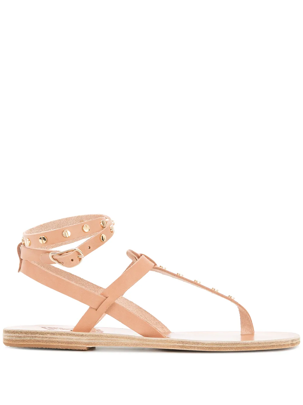 Сандалии с Т-образным вырезом и заклепками Ancient Greek Sandals, нейтральный