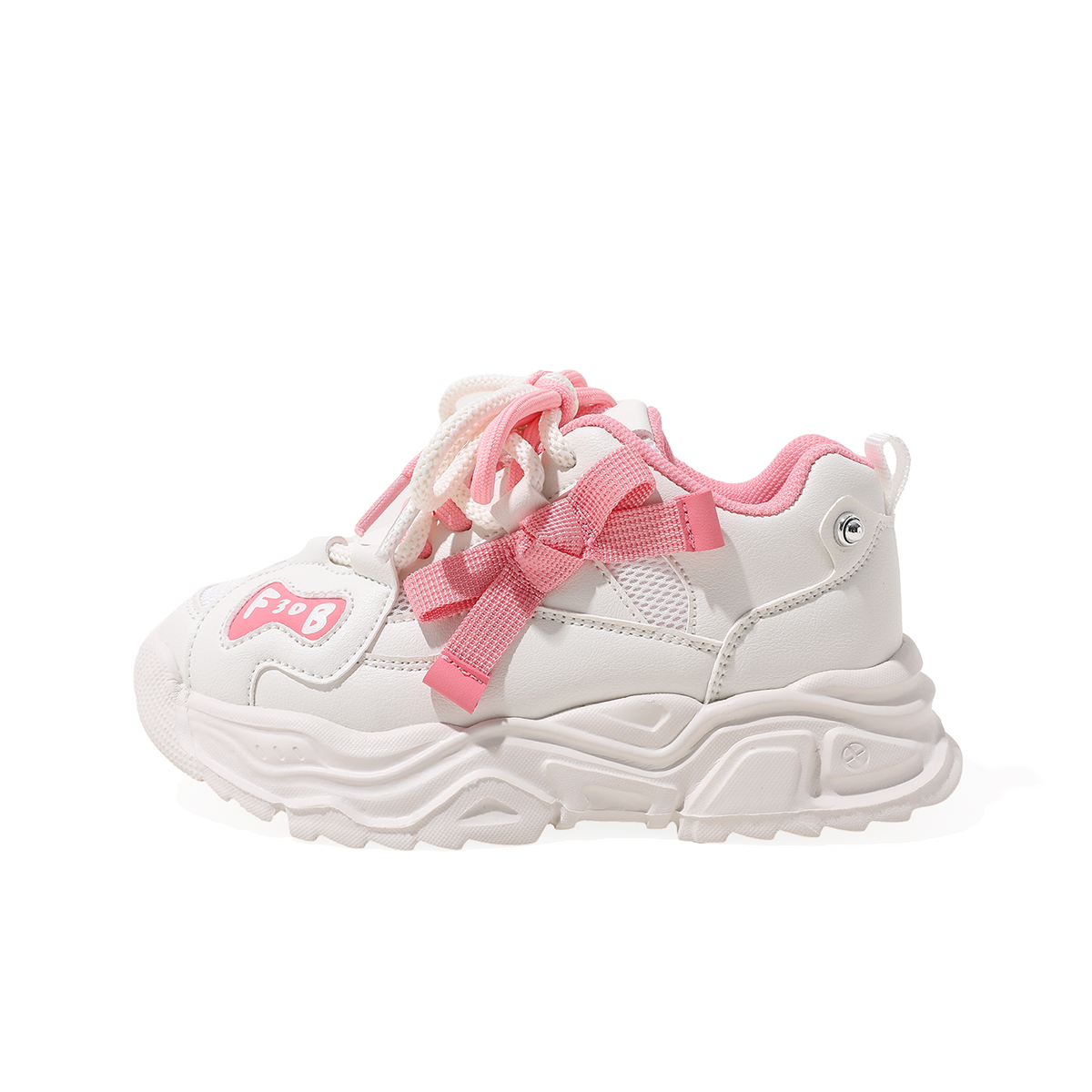 

Износостойкие, легкие и сбалансированные детские кроссовки с бантом в стиле принцессы. Детская обувь для повседневной жизни. ABC KIDS, розовый