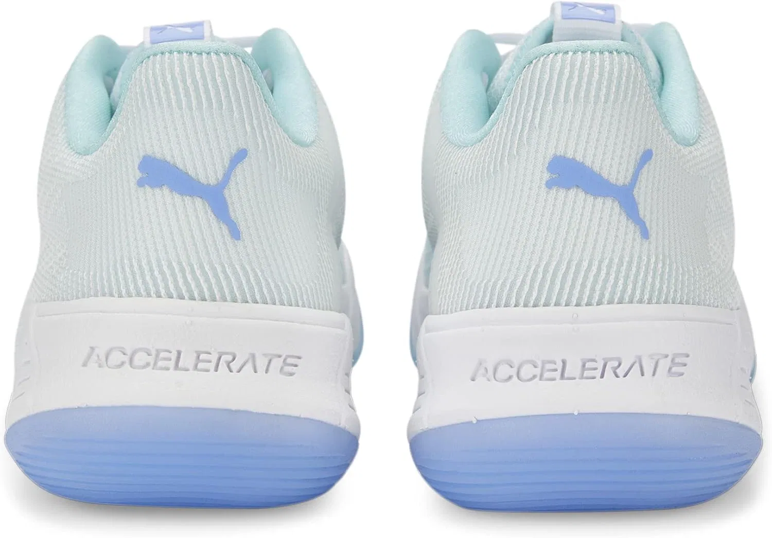 Кроссовки для тенниса PUMA Accelerate Turbo Nitro II W+, Puma White Elektro Purple Light Aqua — фото 3