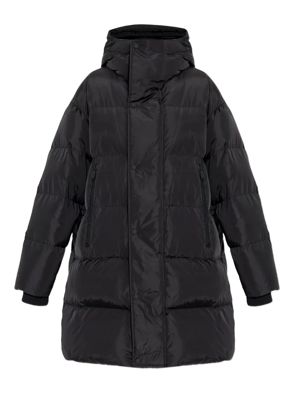 

Стеганое пальто с капюшоном DSQUARED2, черный