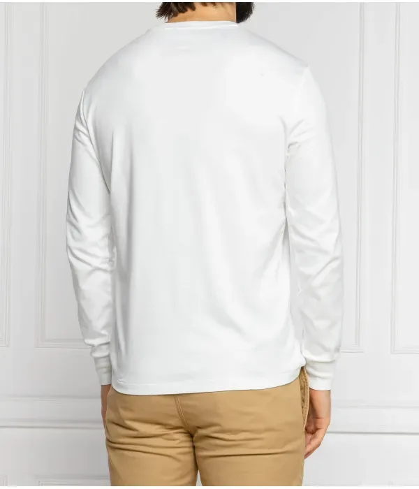 Лонгслив custom slim fit Polo Ralph Lauren, белый — фото 4