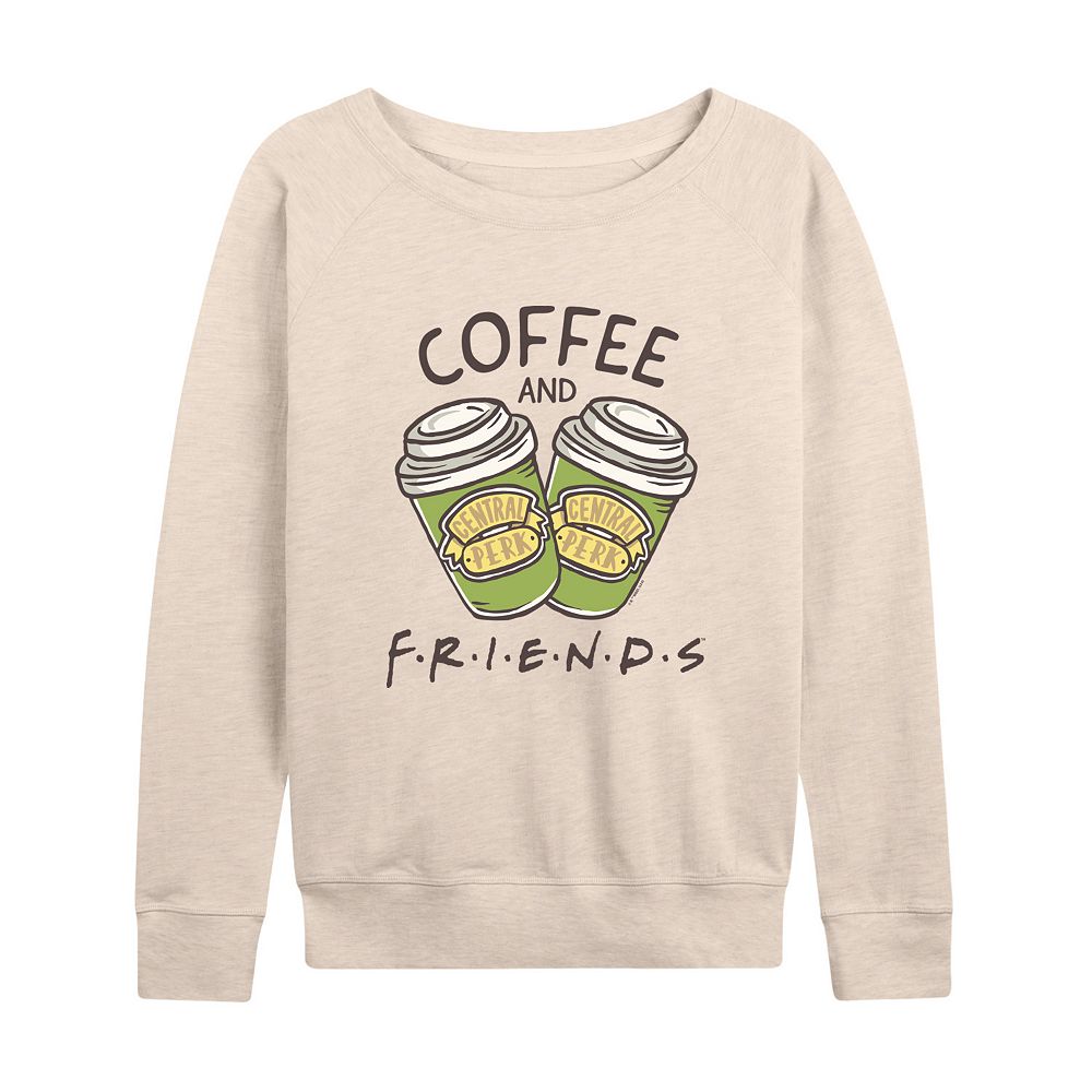 

Женский легкий свитшот из френч терри Friends Coffee & Friends Licensed Character, цвет Birch