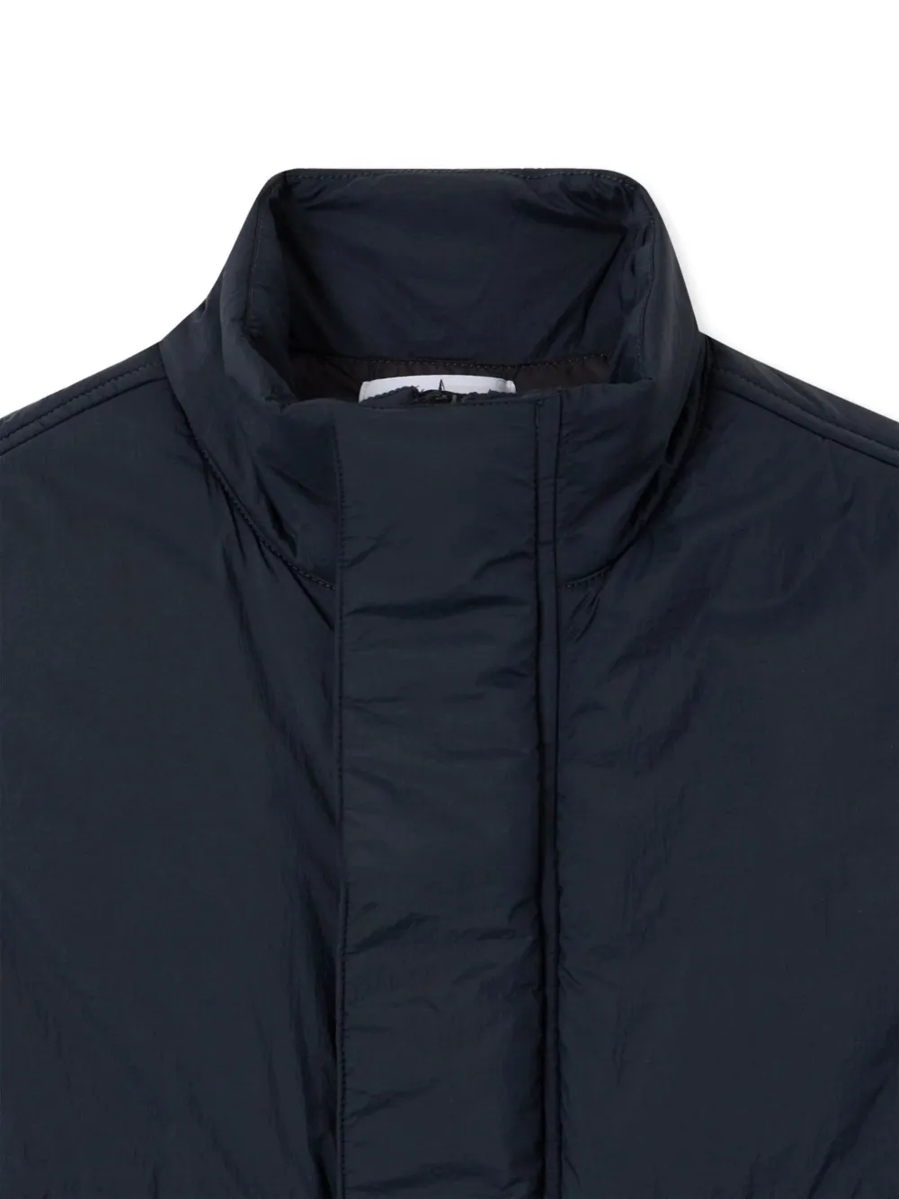 Жилет без рукавов с накладными карманами Stone Island Junior, синий — фото 3