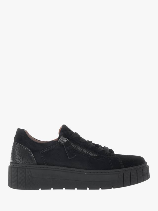 Тренчи Ferry Wide Fit из замши Gabor, Black