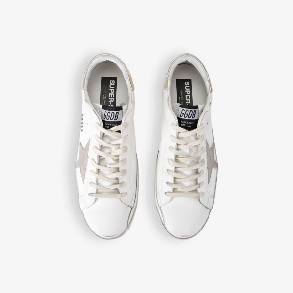 Низкие кожаные кроссовки с логотипом Super-Star Golden Goose, золотой — фото 2