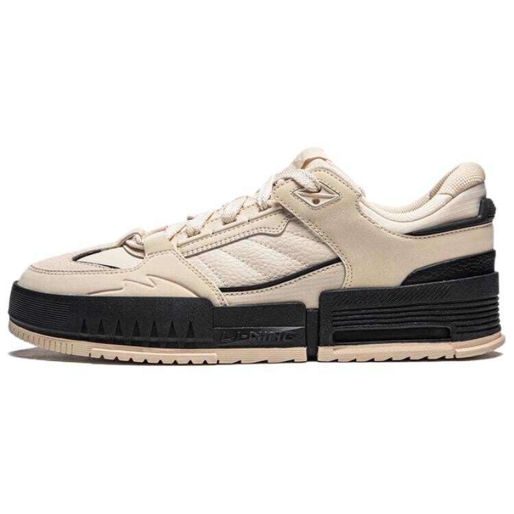 

Кроссовки LINING Li Cheng Skateboarding Shoes Men Low-top Milk Tea Yellow/rock White Gray, желтый