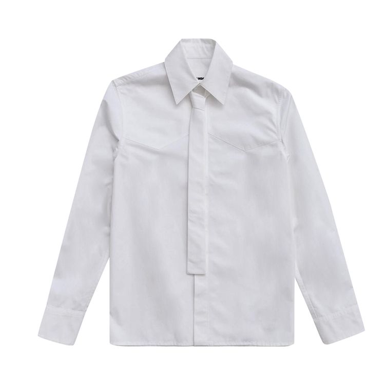 

Рубашка Jil Sander Poplin Shirt With Tie 'White', белый