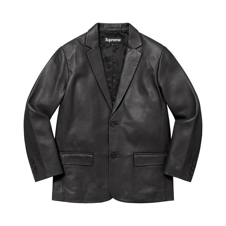 

Блейзер Supreme Leather Blazer 'Black'