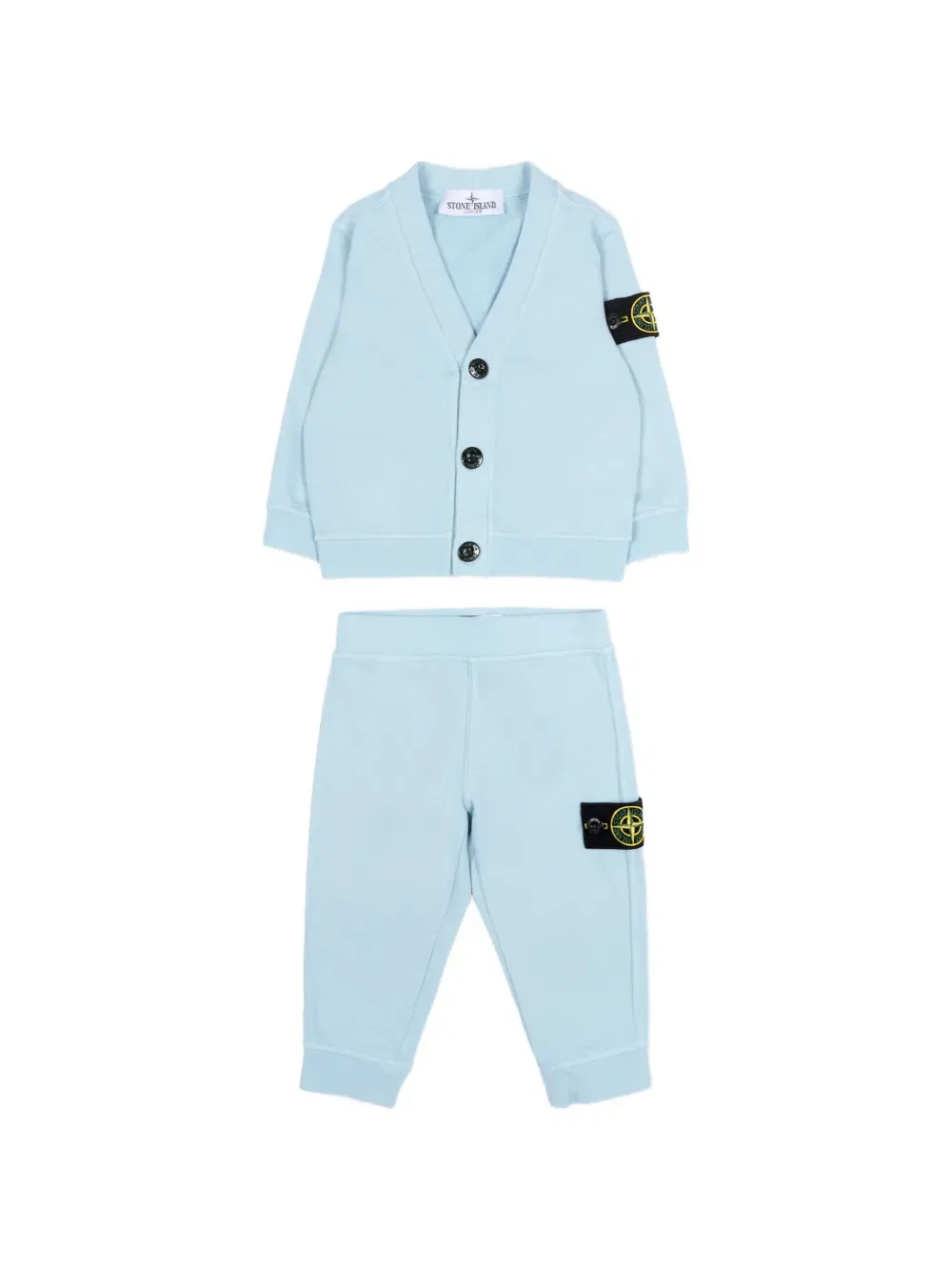 Спортивный костюм Compass-badge (комплект из трех штук) Stone Island Junior, синий — фото 2