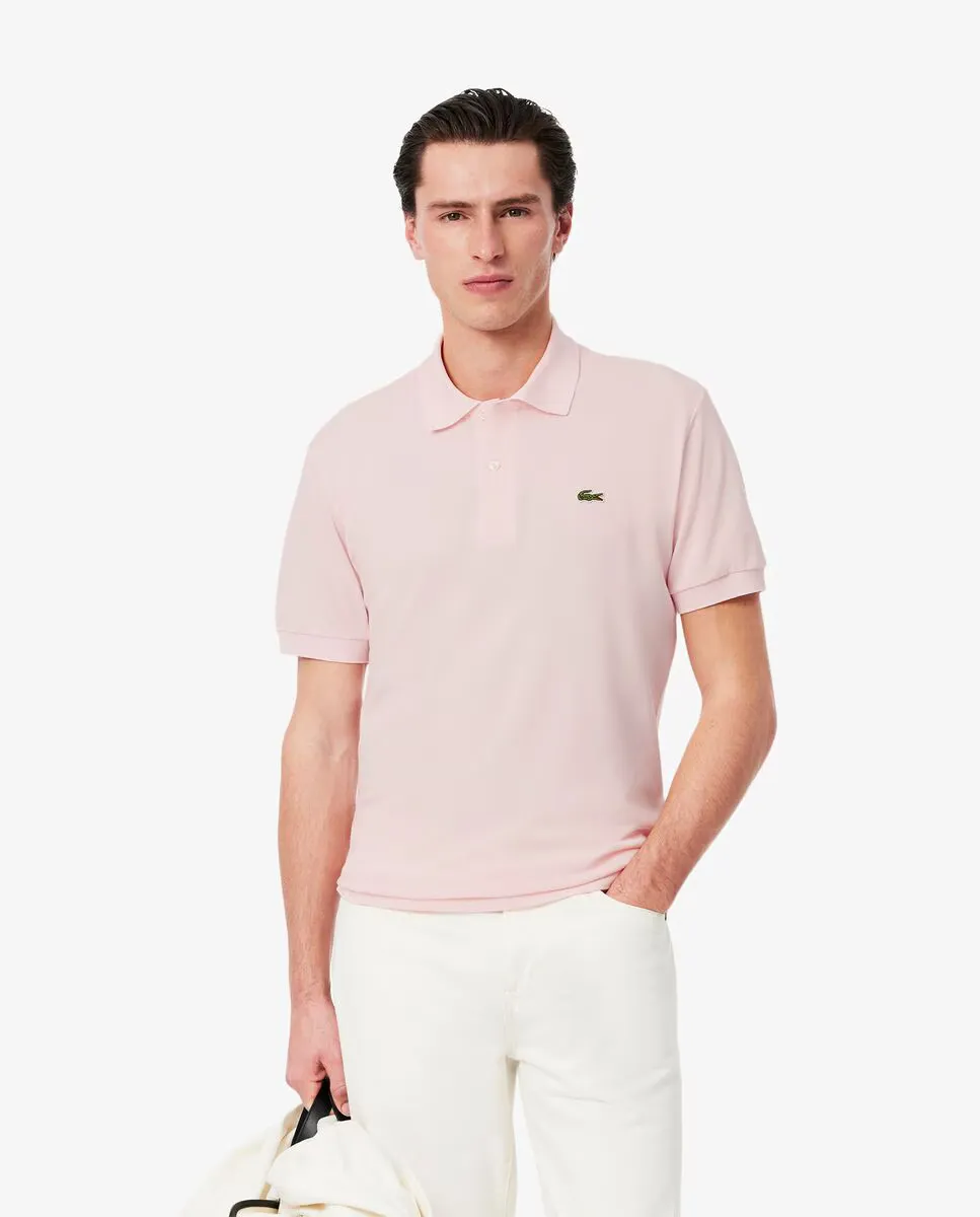 

Мужская рубашка-поло классического кроя LIGHT с короткими рукавами Lacoste, розовый