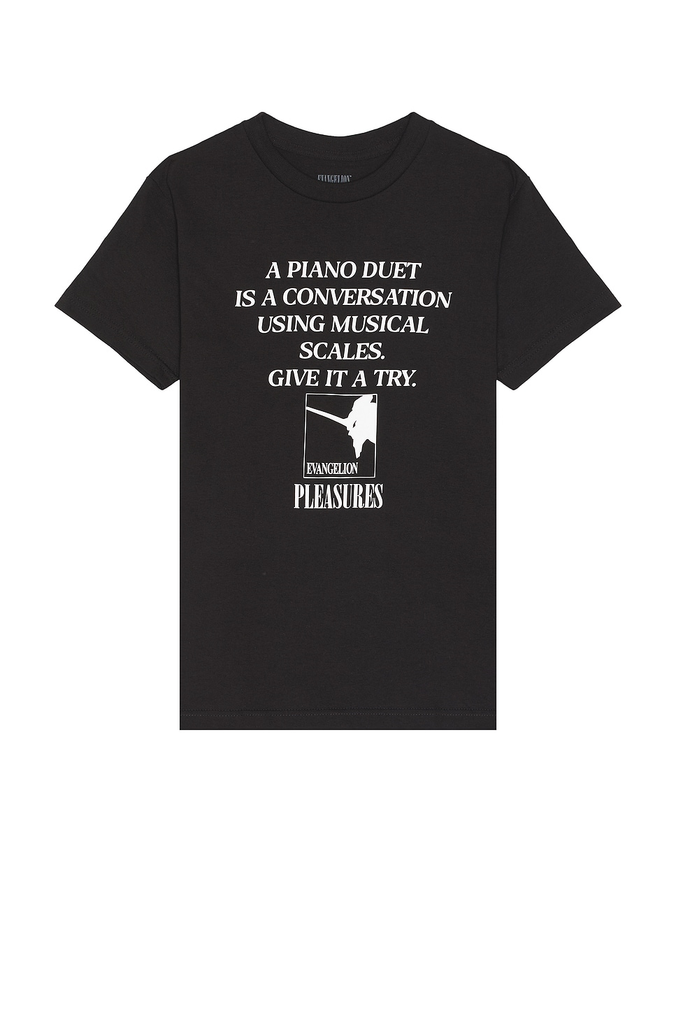 

Футболка с изображением фортепиано Pleasures, черный